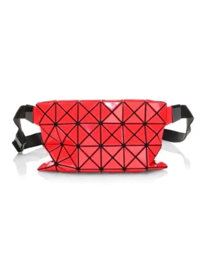 Shop Bao Bao Issey Miyake Geometric Paneled Waist Bag In Red Pink