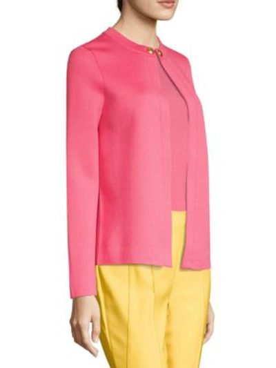 Shop Escada Smur Cashmere Cardigan In Dark Pink