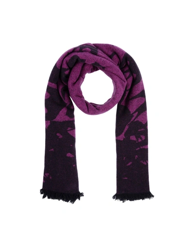 Shop Mcq By Alexander Mcqueen Scarves In Mauve
