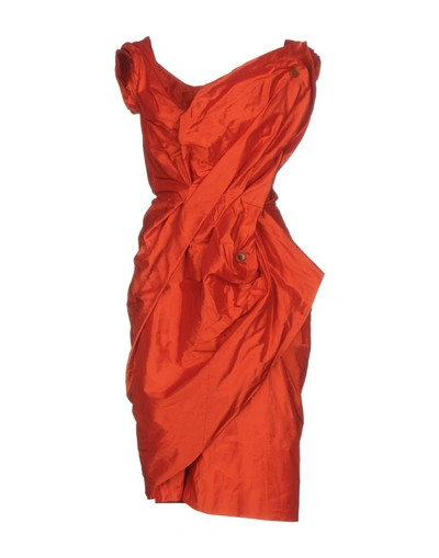 Shop Vivienne Westwood Knee-length Dresses In Red