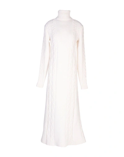 Shop Diesel Black Gold Long Dresses In White