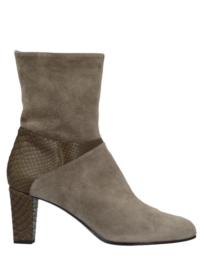 Shop Carritz Ankle Boots In Military Green