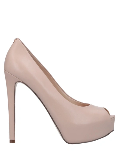 Shop Guess Pump In Pale Pink