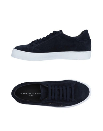 Shop John Galliano Sneakers In Dark Blue