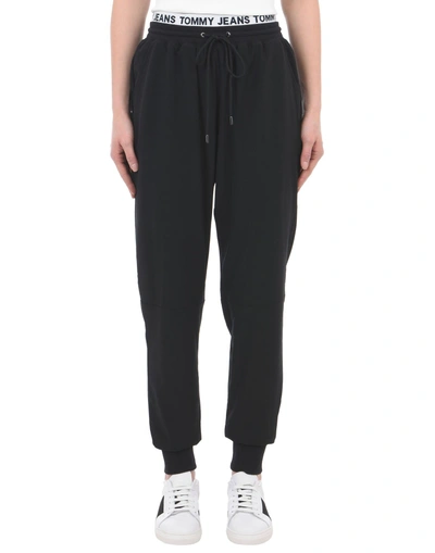 Shop Tommy Jeans Casual Pants In Black