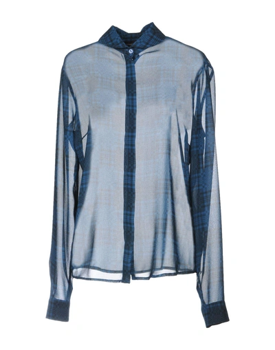 Shop Alessandro Dell'acqua Checked Shirt In Blue