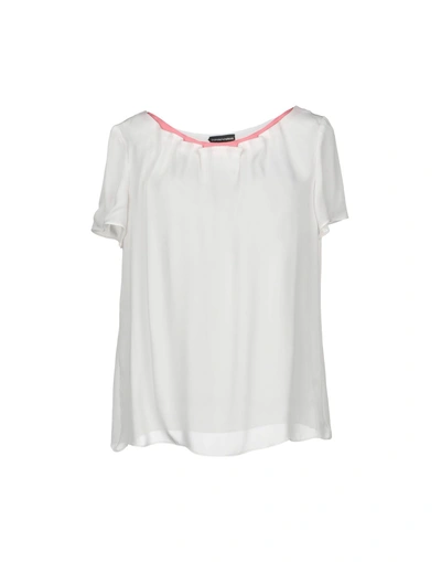 Shop Emporio Armani Blouse In White