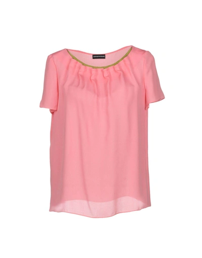 Shop Emporio Armani Blouses In Pink