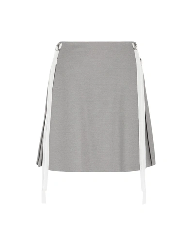 Shop Adeam Knee Length Skirt In Grey