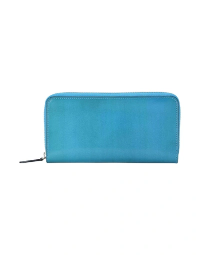 Shop Il Bussetto Wallet In Turquoise