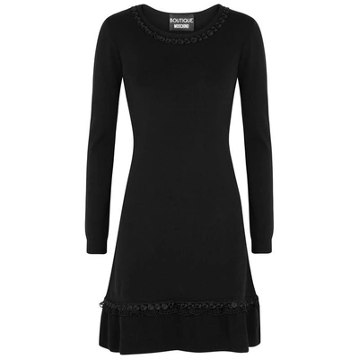 Shop Boutique Moschino Black Stretch-jersey Dress