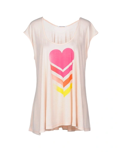 Shop Wildfox T-shirt In Light Pink