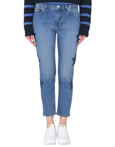 Shop Tommy Jeans Denim Pants In Blue