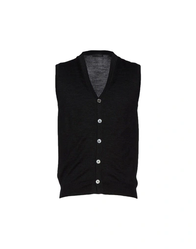 Drumohr Vest With Logo In Steel Grey
