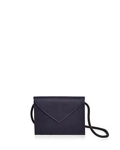 Shop Elizabeth And James Satin Pen Pal Belt Bag In Navy