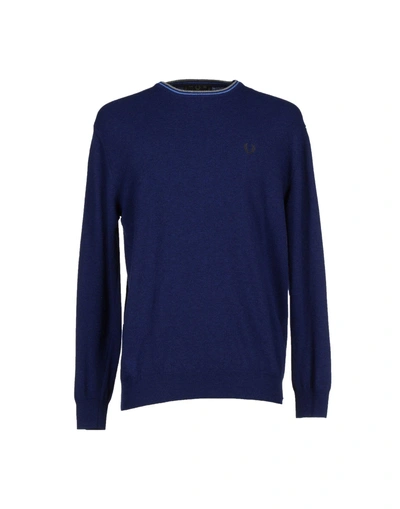 Shop Fred Perry Sweater In Dark Blue