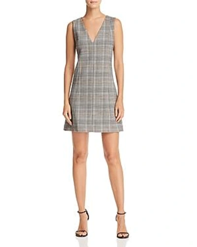 Shop Theory Easy Plaid Dress In Multi