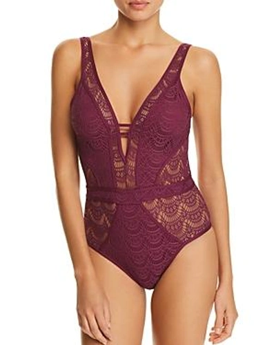 Shop Becca By Rebecca Virtue Color Play One Piece Swimsuit In Raisin