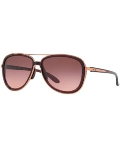Shop Oakley Sunglasses, Split Time Oo4129 In Black Gradient/red