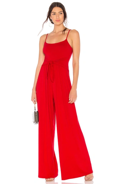 Shop Susana Monaco Flowy Jumpsuit In Red