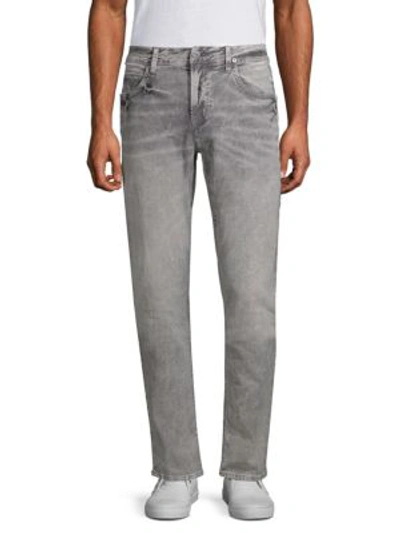 Shop Hudson Blake Slim Straight Jeans In Charcoal