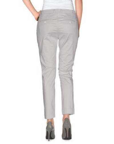 Shop Jeckerson Casual Pants In Light Grey