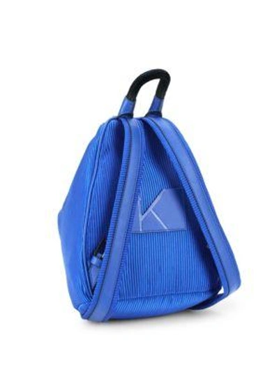 Shop Kendall + Kylie Mini Koenji Textured Asymmetric Backpack In Yellow