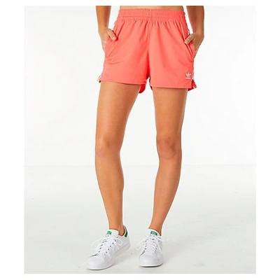 Shop Adidas Originals Women's Originals 3-stripes Shorts, Pink