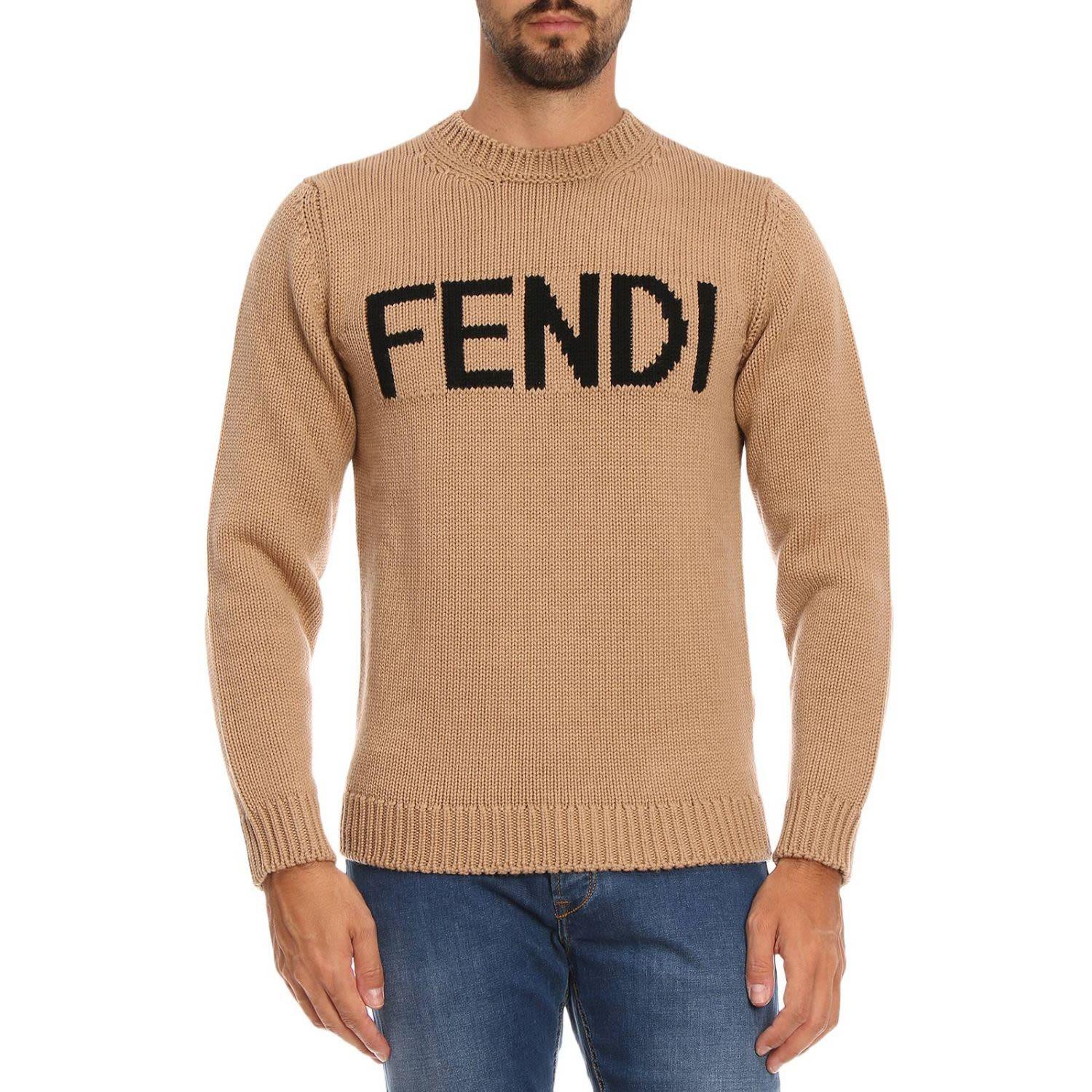 Fendi Sweater Sweater Men In Beige 