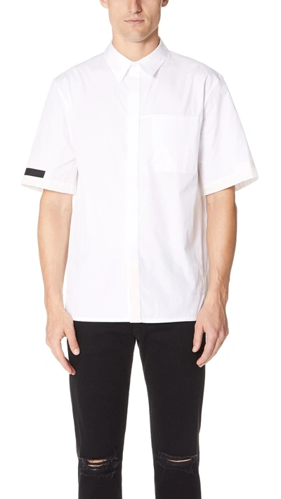 Shop Helmut Lang On Seam Stitched Shirt In White