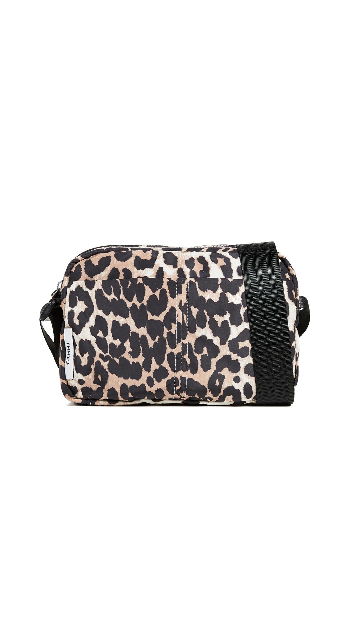 Ganni Fairmont Shoulder Bag In Leopard | ModeSens