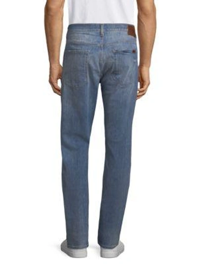 Shop 7 For All Mankind Classic Stretch Straight Fit Jeans In Cowboy