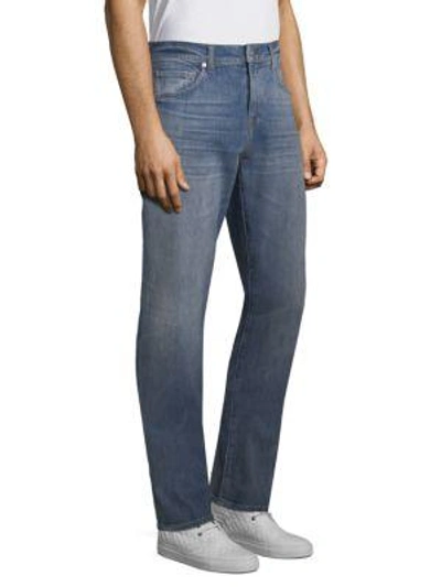 Shop 7 For All Mankind Classic Stretch Straight Fit Jeans In Cowboy