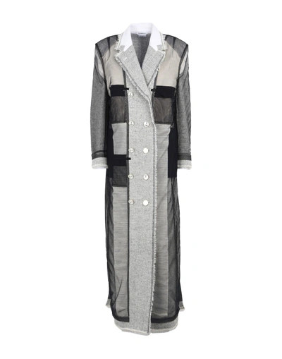 Shop Thom Browne Coat In Grey