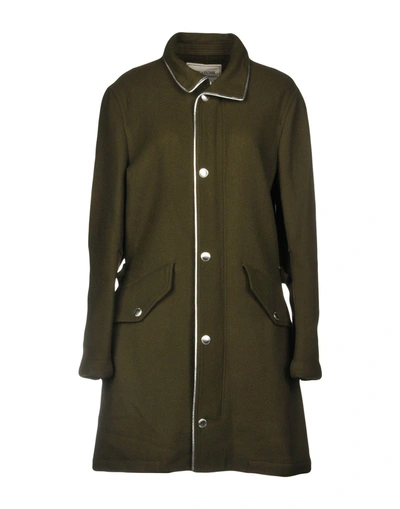 Shop Zadig & Voltaire Coat In Military Green