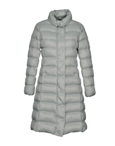 Shop Armani Collezioni Down Jacket In Light Grey