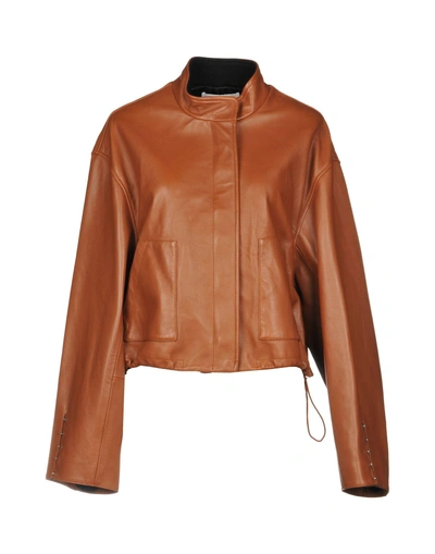 Shop 3.1 Phillip Lim / フィリップ リム Leather Jacket In Brown