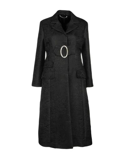 Shop Alessandra Rich Full-length Jacket In Black