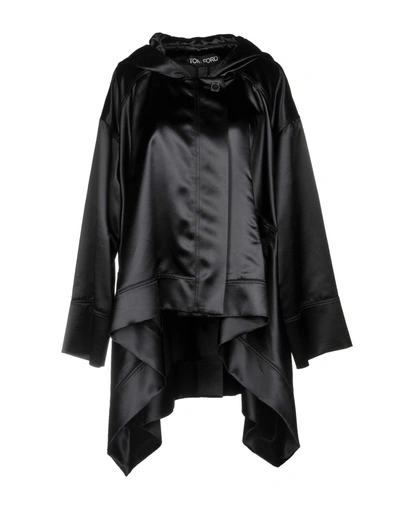 Shop Tom Ford Overcoats In Black