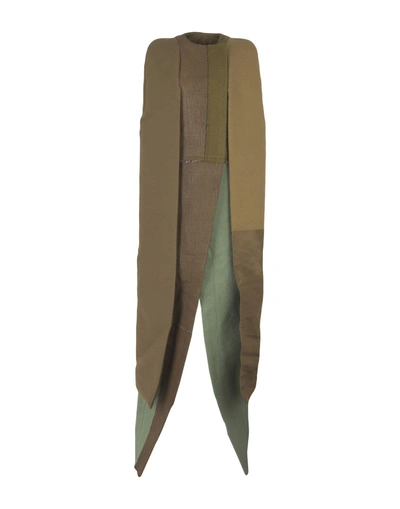 Shop Rick Owens Cape In Military Green