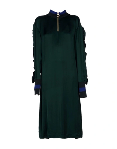 Shop Maggie Marilyn 3/4 Length Dress In Dark Green