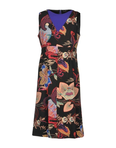 Shop Etro Midi Dresses In Black