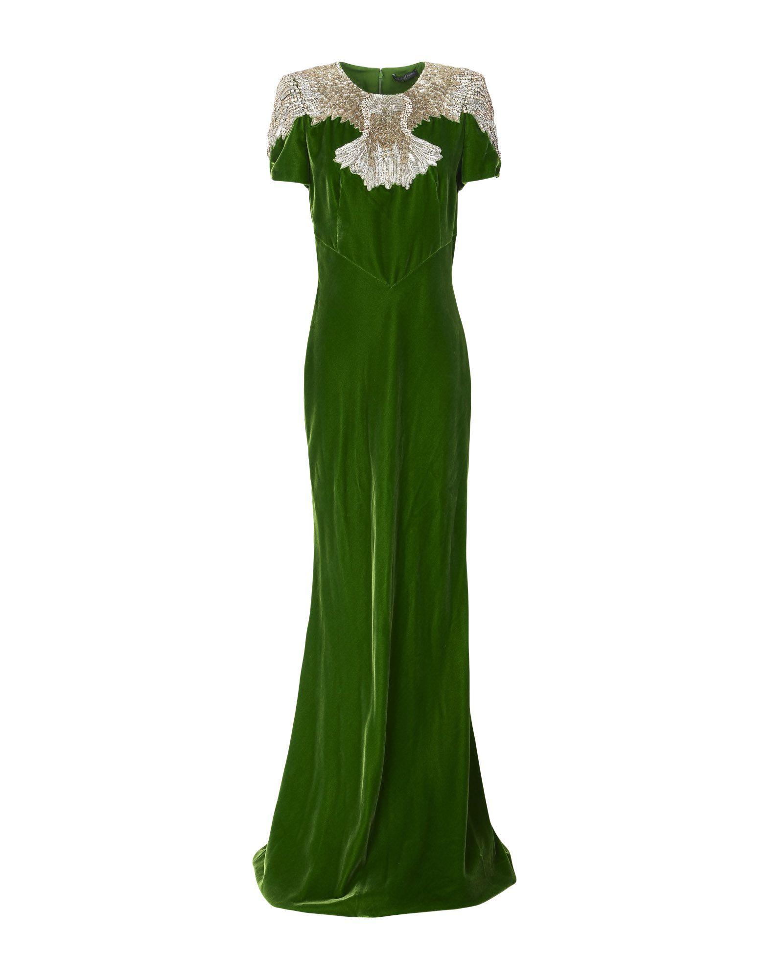 alexander mcqueen green dress