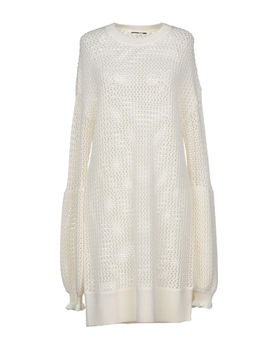 Shop Mcq By Alexander Mcqueen Short Dress In Ivory