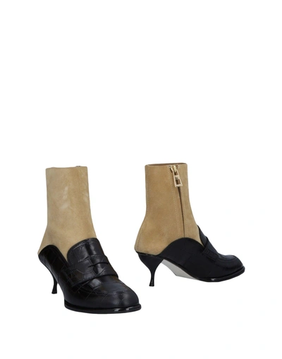 Shop Loewe Ankle Boots In Black