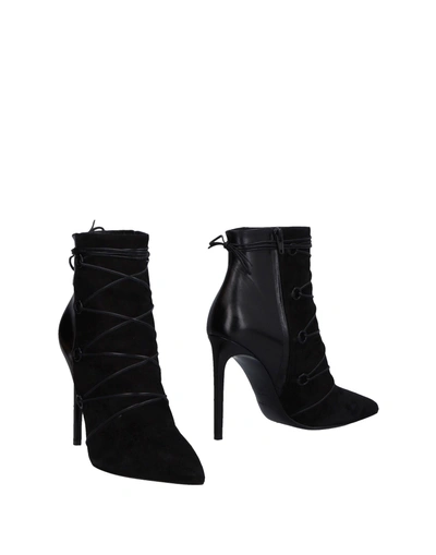 Shop Saint Laurent Ankle Boot In Black