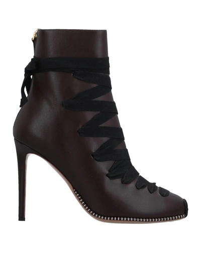 Shop Altuzarra Ankle Boot In Dark Brown