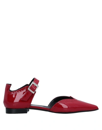 Shop John Galliano Ballet Flats In Red