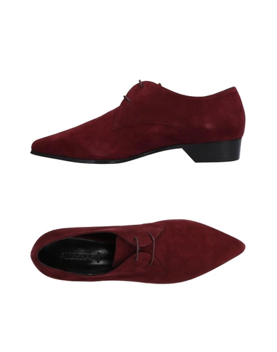 Shop Alumnae Lace-up Shoes In Maroon