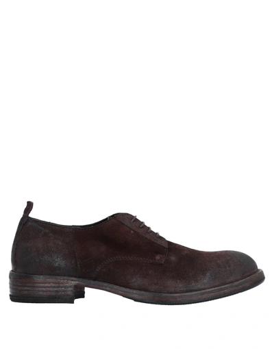 Shop Moma Laced Shoes In Dark Brown